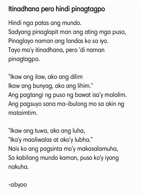 Tanaga Tagalog Poems