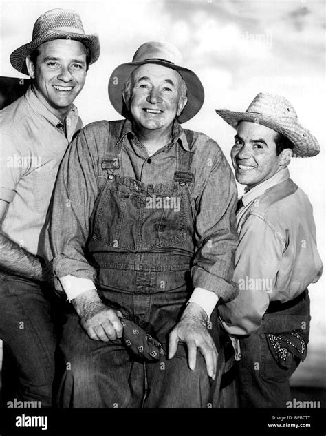 RICHARD CRENNA WALTER BRENNAN & TONY MARTINEZ THE REAL MCCOYS (1957 Stock Photo, Royalty Free ...