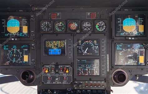 Cockpit in an airbus ec 135 helicopter – Stock Editorial Photo © huettenhoelscher #113043598