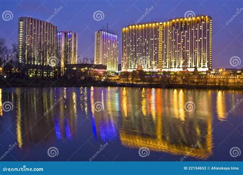 Moscow, hotel stock photo. Image of reflection, high - 22154652