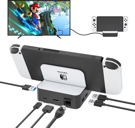 Amazon.com: Docking Station for Nintendo Switch/Switch OLED, Charging ...