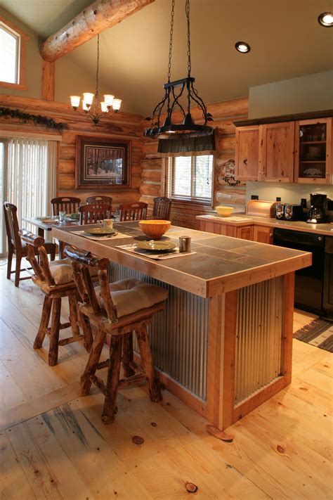 Mountain Wood Works Inc. Home Black Hills Log Home Builders | Rustic kitchen, Kitchen remodel ...