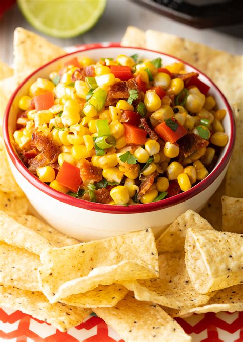 Corn Salsa Dip with Bacon with Bacon Recipe - A Spicy Perspective