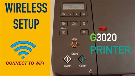 canon Pixma G3020 Wireless Setup, Connect To Router Using Printer Panel. - YouTube