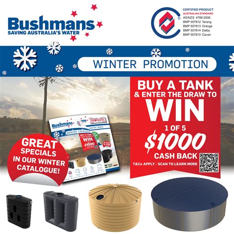 Water Tanks Specials: Bushmans Spring Promotion