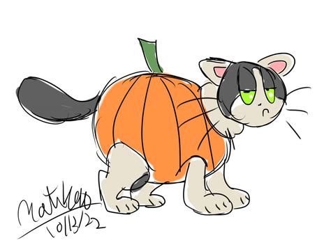 Moogie's a pumpkin now by Matsurik90 on DeviantArt