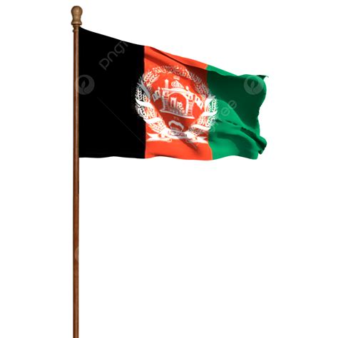 Afghanistan Flag With Pole, Afghanistan Flag With Pole Png, Afghanistan ...