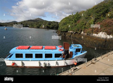 The Garnish Island Glengarriff ferry coming into Glengarriff harbour ...