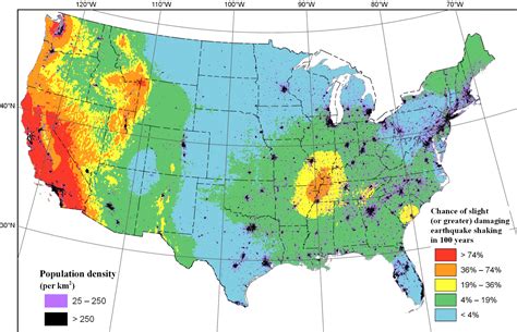 Map: Earthquake Shake Zones Around the U.S. | KQED