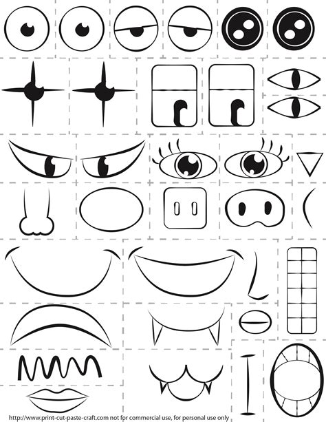 Printable Kids Activity: Make a Face/Exploring emotions. | Printable ...