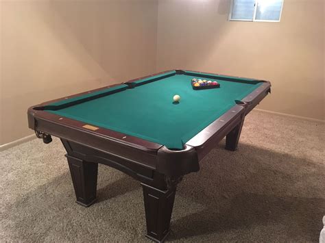 7' Imperial Brown Antique Walnut Finish | Used pool tables, Pool table, Billiard tables