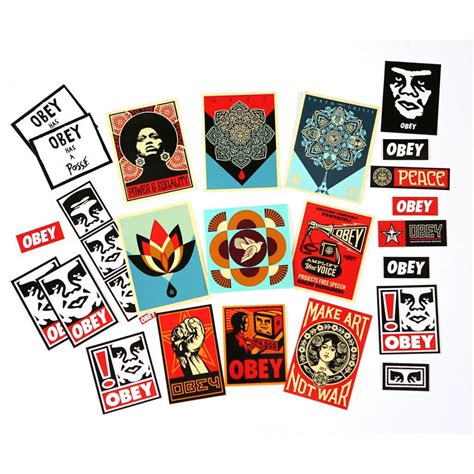 OBEY Sticker Pack 5, Assorted – The Giant Peach