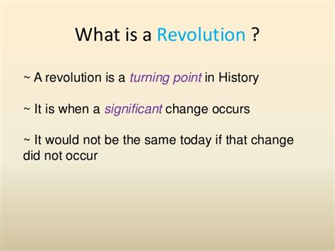 What is a Revolution? - U.S. History