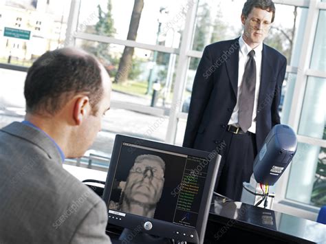 Biometric face scanning - Stock Image - T980/0443 - Science Photo Library