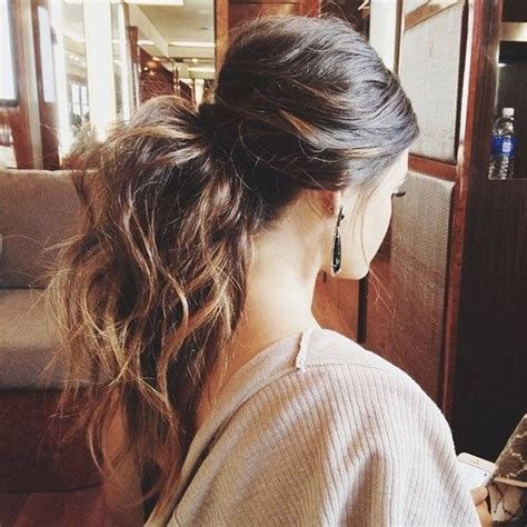 Messy Ponytail Hairstyle Pictures, Photos, and Images for Facebook, Tumblr, Pinterest, and Twitter