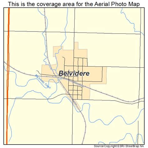 Aerial Photography Map of Belvidere, NE Nebraska