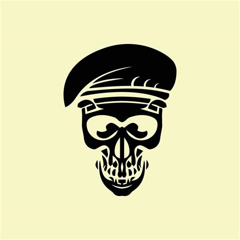 abstract skull hat commando logo icon 12253588 Vector Art at Vecteezy