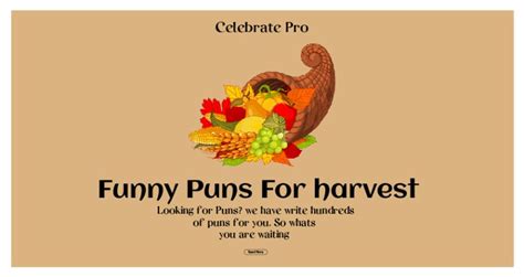 125+ Funny Harvest Puns to Spice up Your Autumn