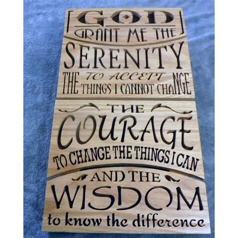 Serenity Prayer Wall Art Inspirational Prayer Wood Sign - Etsy