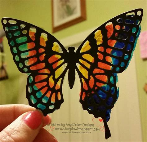 Stained Glass Butterflies - Stampin' With a Heart