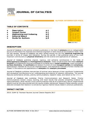 Fillable Online JOURNAL OF CATALYSIS Fax Email Print - pdfFiller