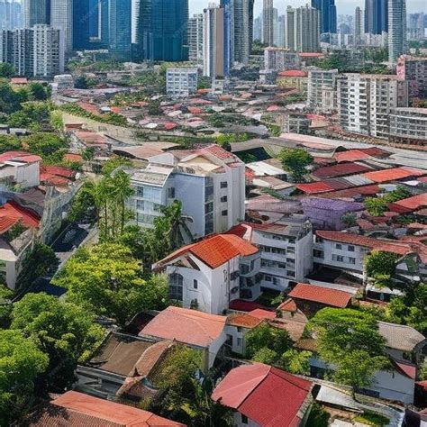 Premium AI Image | aerial view of jakarta downtown skyline with high ...