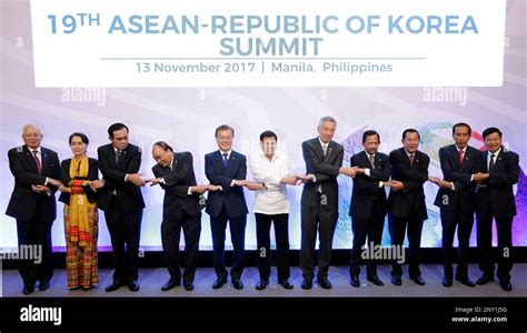 From left, Malaysia's Prime Minister Najib Razak, Myanmar's State Counsellor Aung San Suu Kyi ...