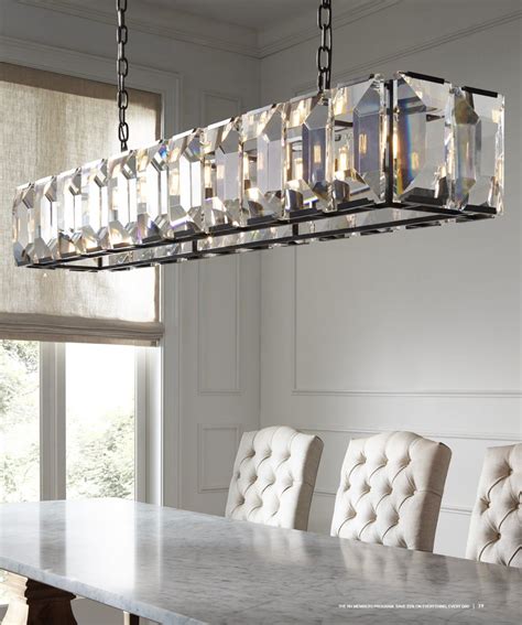 RH Source Books | Rectangular chandelier, Dining room chandelier ...