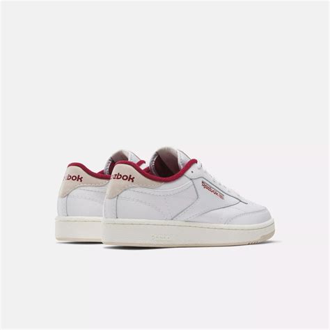 Club C 85 Shoes - White / Stucco / Classic Maroon | Reebok