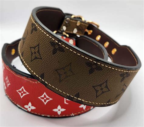 Designer Dog Collar Dark Beige or Red - Dog Pawnia