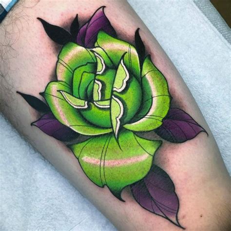 101 Best Green Rose Tattoo Ideas That Will Blow Your Mind!