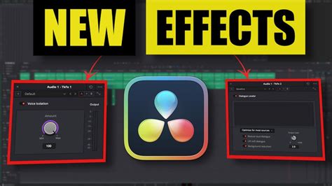 These NEW EFFECTS are FANTASTIC! | Davinci Resolve 18 Tutorial - YouTube