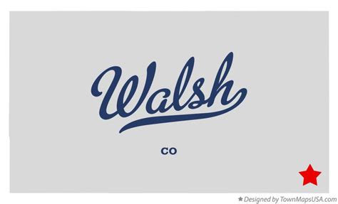 Map of Walsh, CO, Colorado