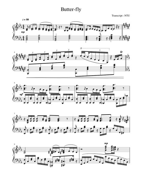 Butterfly Sheet music for Piano (Solo) | Musescore.com