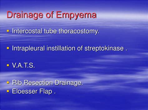 PPT - EMPYEMA THORACIS PowerPoint Presentation, free download - ID:1155610