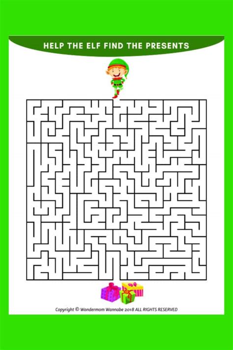 Printable Christmas Maze