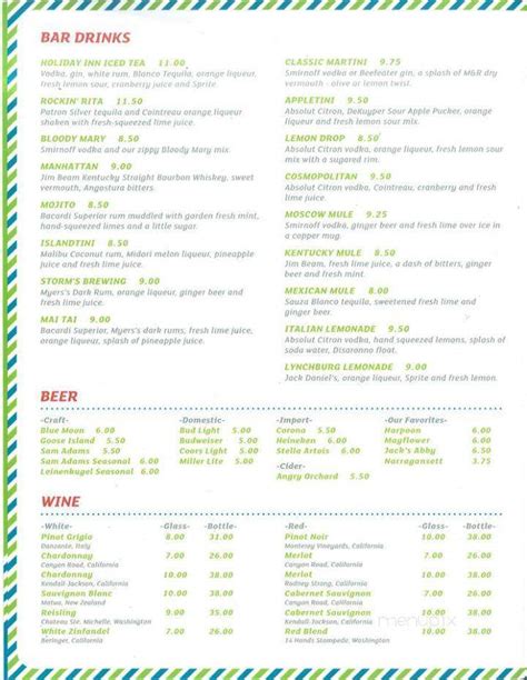 Menu of Bristol Grill in Mansfield, MA 02048