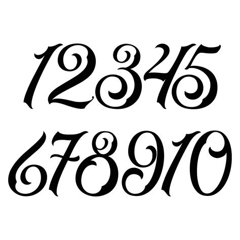 Free Printable Numbers Large - 10 Best Printable Very Large Numbers 1 10 - printablee.com