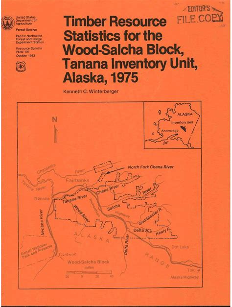 Timber resource statistics for the Wood-Salcha Block, Tanana inventory unit, Alaska, 1975 ...