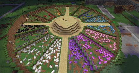 We made little wool farm : Minecraft