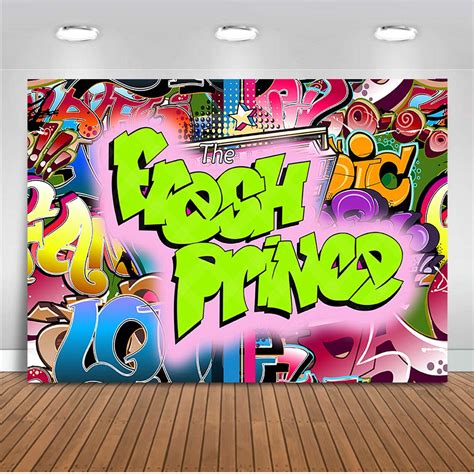 Buy Mehofoto The Fresh Prince Backdrop Hip Pop Graffiti Photography Background 7x5ft Vinyl Fresh ...