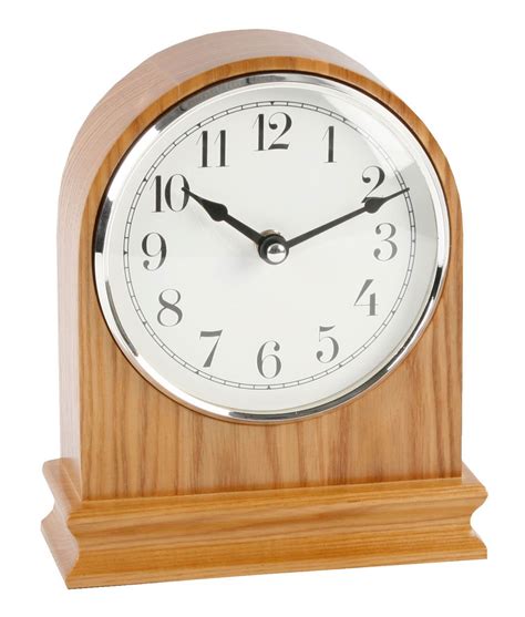 Wood Mantel Clock | ... arched oak finish wood mantle clock clear arabic dial mantel clocks ...