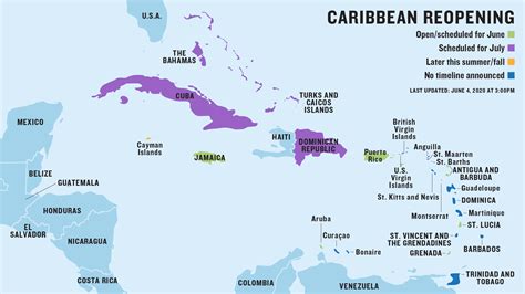 Map of Caribbean islands reopening to visitors after coronavirus: Travel Weekly