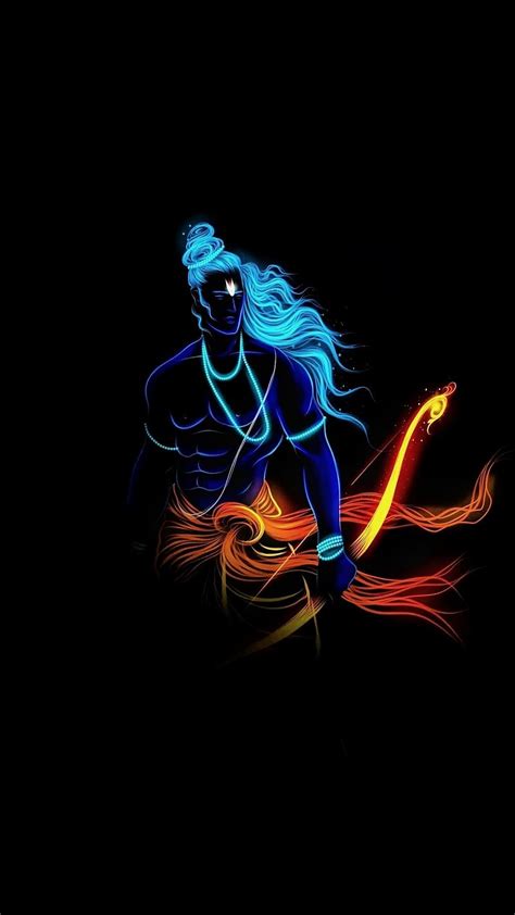 1920x1080px, 1080P free download | Lord Rama, Black Background, lord, jai shri ram, HD phone ...