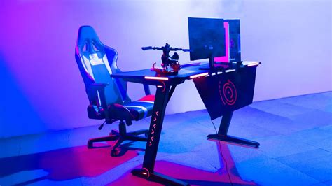 Best 2020 Pc Desk Gaming Chair Table Computer Gaming Desk With Rgb Light - Buy Best Gaming Desk ...