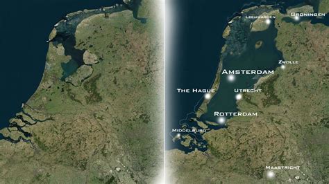 My take on The Netherlands without it dikes. [1920x1080] : MapPorn