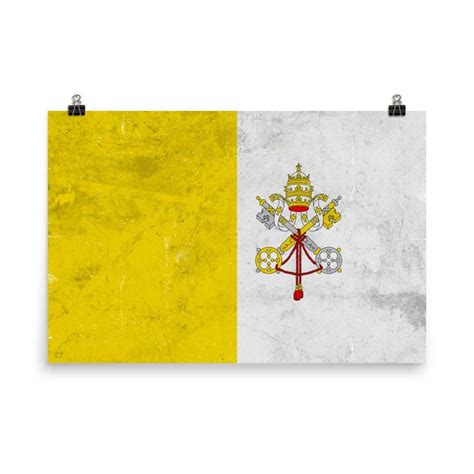 Vatican City Flag Vatican City Flag Art Vatican City Flag - Etsy