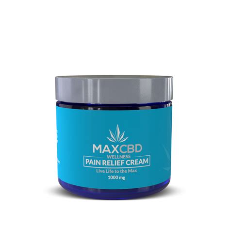 1000mg CBD Pain Relief Cream • MAXCBD Wellness