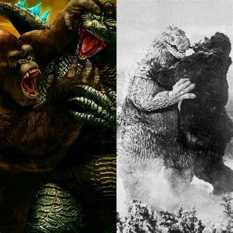 King Kong vs. Godzilla (1962) and Godzilla vs. Kong (2020) : r/GODZILLA