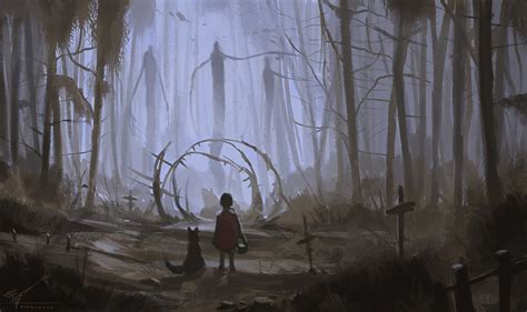 ArtStation - lost in the woods- project